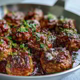 Housewarming Slow Cooker Meatballs in Marinara—tender, juicy meatballs simmered in rich, herb-infused sauce for an easy, crowd-pleasing dish.  