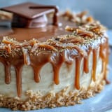 gold drip graduation sheet cake