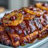 2. Succulent honey glazed ham studded with pineapple and cherries, a sweet and savory holiday main dish perfect for celebrations.  
