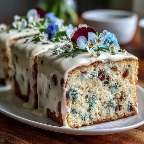 Spring Cake Pressed Flowers