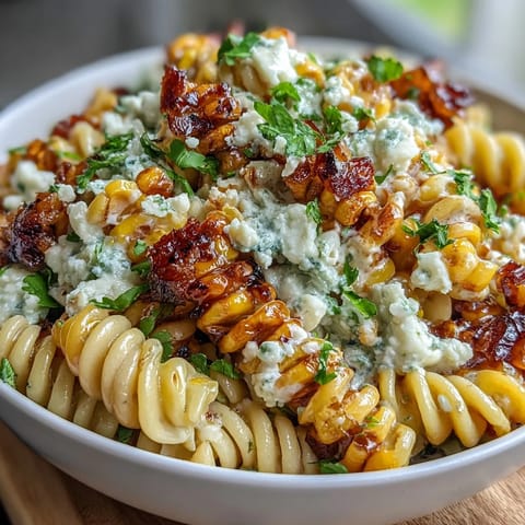 Elote Pasta Salad Cotija Chili