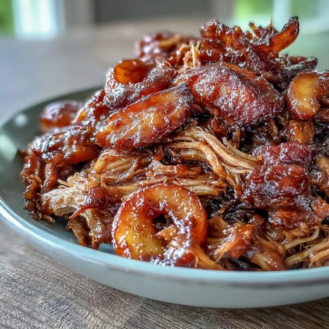 Honey Peach BBQ Pulled Pork