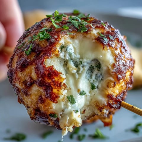 Derby Party Olive Cheese Balls: golden baked delights stacked on skewers for a party.