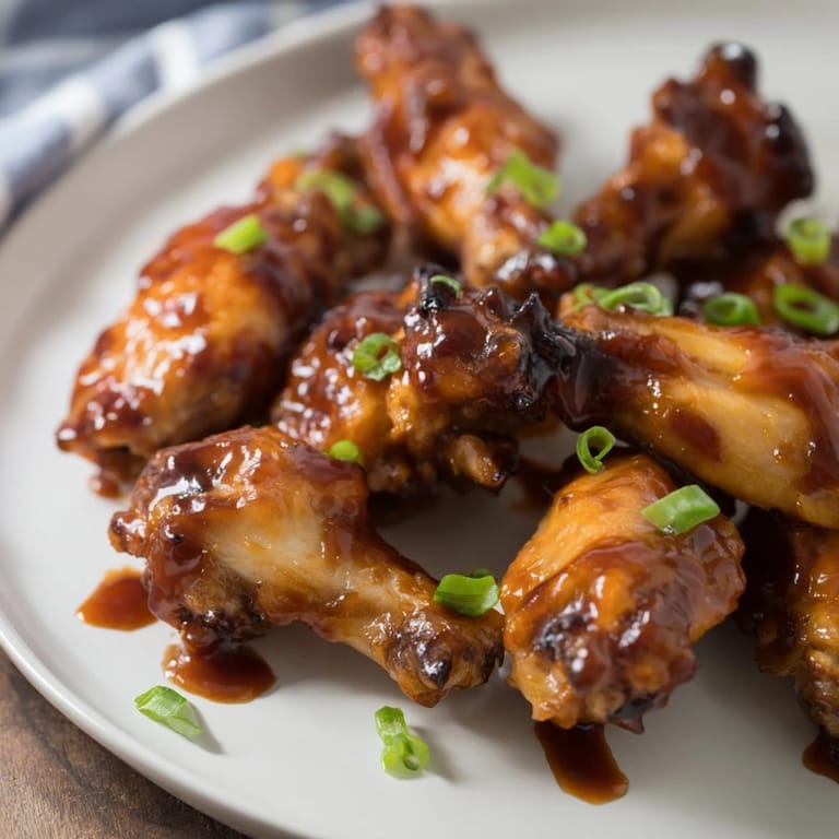 Tossing golden Honey BBQ Chicken Wings in warm sauce for a finger-licking game day appetizer.
