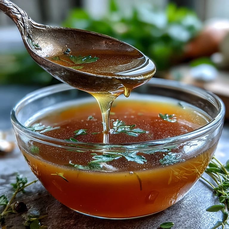 Steam rises from a cozy bowl of Vegetable Broth From Scraps served with crusty bread.