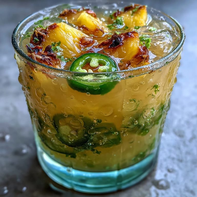 Colorful Pineapple Jalapeño Agua Fresca, perfect for a refreshing thirst quencher on hot days.