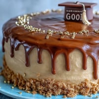 gold drip graduation sheet cake