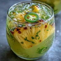 Vibrant Pineapple Jalapeño Agua Fresca, a cool and spicy Mexican drink ready in minutes.